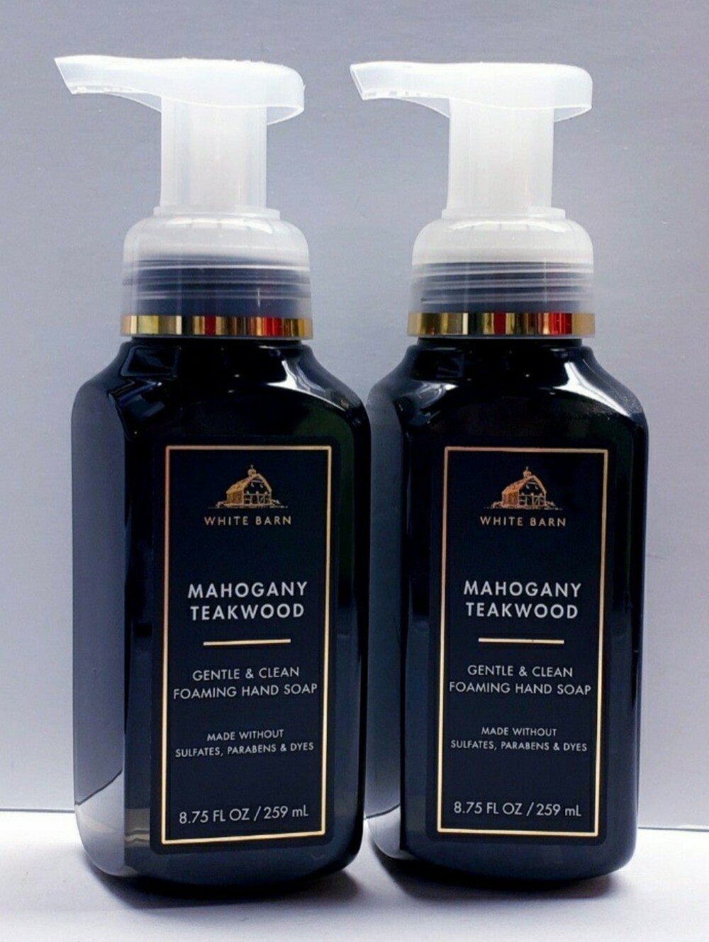 Bath & Body Works MAHOGANY TEAKWOOD Gentle & Clean Foaming Hand Soap (2 pcs)